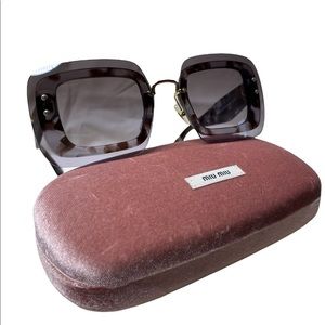 Miu Miu Made in Italy “See-Through” lens Sunglasses